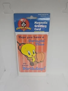 Looney Tunes magnetischer Grußkartenumschlag Tweety Geburtstag 1997 - NEU - Bild 1 von 2