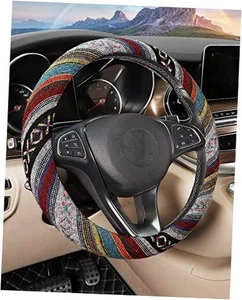 SEG Direct Boho Lenkradbezug mit Baja Decke Tuch, Spinning Rainbow - Bild 1 von 7