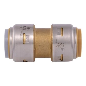 Acoplamiento de latón SharkBite U4016LFA 200 PSI 3/4 x 3/4 diámetro in. Empuje - Imagen 1 de 1
