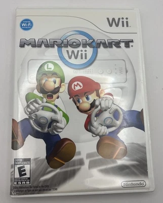 Mario Kart Wii (Nintendo Wii, 2008)  Complete In Box w/ Manual CIB Tested Works - Image 1 of 4