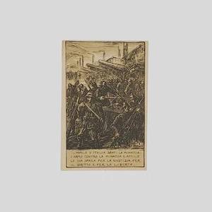 Cartolina in franchigia militare Esercito Giuseppe Mazzoni 1918 NV - Picture 1 of 2