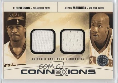2004-05 E-XL ConnEXions Jerseys /22 Allen Iverson Stephon Marbury #CX-AI/SM HOF - Image 1 of 2