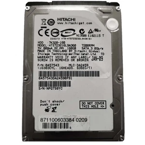 Hitachi 160Gb 2.5" Internal SATA Hard Disk Hts723216L9A360 Refurbished Notebook - Picture 1 of 1