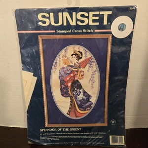 Vintage Sonnenuntergang gestempelt Kreuzstich "Pracht des Orients" Handarbeitsset 13099 - Bild 1 von 8