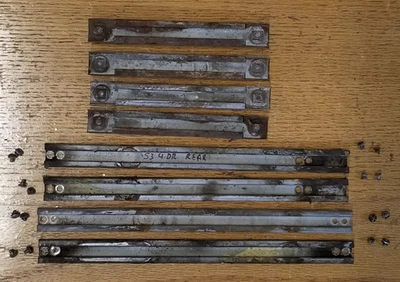 Channels Slides Door Window 1953-54 Pontiac Chieftain Chevrolet Chevy 1954 - Image 1 of 4