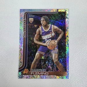 2025-26 Topps Rasheer Fleming #231 Silver Sandglitter Parallel Rookie Card RC NM - Picture 1 of 2