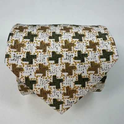 Etro Silk Neck Tie Multicolor Geometric Print 58L 3.75W Made in Italy - Image 1 of 4