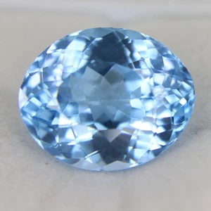 Impresionante piedra preciosa camboyana certificada de circón azul natural de 11,00 quilates corte ovalado - Imagen 1 de 5