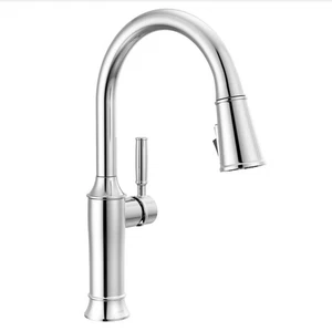 Delta 9184-DST Renaldi 1,8 GPM 1 Loch herunterziehbare Küchenarmatur - Lumicoat Chrom - Bild 1 von 9