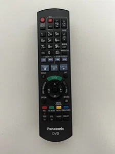 Panasonic DVD Remote - N2QAYB000344 - Genuine - TESTED & WORKING + FREE POST - Picture 1 of 3