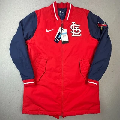 St Louis Cardinals Jacket Mens Medium Red Nike Dugout Performance MLB Baseball - Image 1 of 4