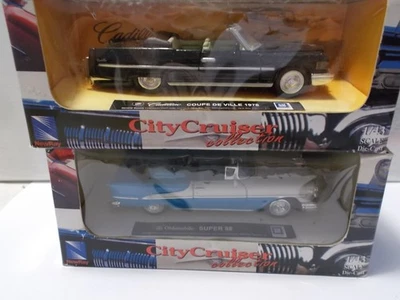 city cruiser sc1/43 lotto due modelli oldsmobile+cadilac - Immagine 1 di 2