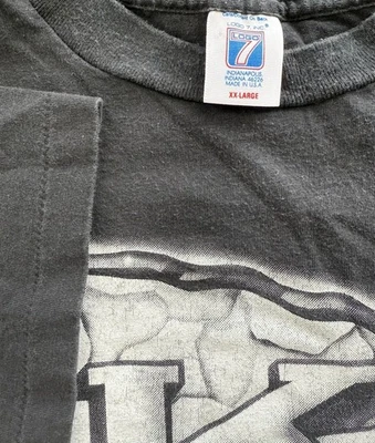 Vintage 90s Kansas City Chiefs T-shirt 2XL  NFL Football Logo 7 Single Stitch - Image 1 of 4