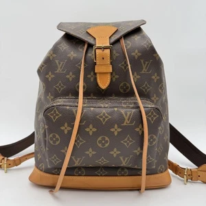 Louis Vuitton Monogram Backpack Montsouris Gm Large Capacity Designer Leather - Picture 1 of 18