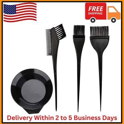 Hair Dye Color Brush and Bowl Set, Color Bowl Brushes Tool Mixing Bowl Kit Tint - Image 1 of 4