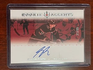 Shane Pinto Rookie Accents Auto 71/99 2021-22 Ultimate - Picture 1 of 2