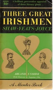Shaw Yeates Joyce Three Great Irishmen Literary Crit 1957 Augustus John Portrait - Picture 1 of 1