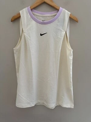 Nike Court Tennis Victory Tank Top Women's M Cream Sleeveless CV4761-113 NEW - Изображение 1 из 4