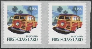 2001 US Scott #3522 Woody Wagon Coil Pair MNH - Picture 1 of 1