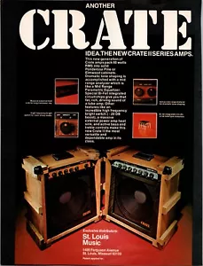 VINTAGE 1979 CRATE GUITAR AMPS PRINT AD - Bild 1 von 1