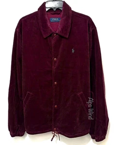 Polo Ralph Lauren Men's Red Corduroy Coach's Jacket Size-S NWT - Picture 1 of 10