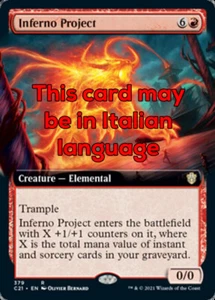 MTG INFERNO PROJECT EXC - PROGETTO INFERNO - C21 X - MAGIC - Imagen 1 de 1