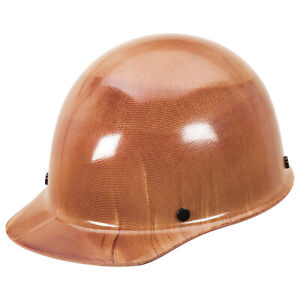 MSA TAN Skullgard Cap Construction Iron Work Safety Ratchet Protective Hard Hat