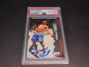 Chuck Liddell Signed 2009 Topps Round 2 Rookie Card RC #39 Auto PSA/DNA COA 1A - Picture 1 of 6