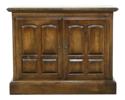 F50526EC: ETHAN ALLEN Maple Classic Manor Flip Top Server Cover