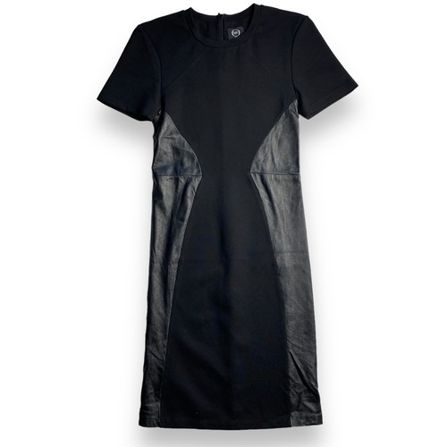 Abito elasticizzato Alexander McQueen nero in pelle taglia XS S