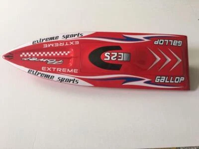 Barco eléctrico de carreras de fibra de vidrio E25 PNP con motor servo ESC sin batería rojo Foto 1 de 4