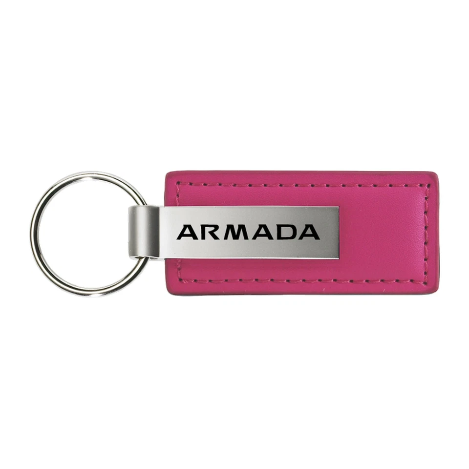 Chaveiro de couro retangular Nissan Armada - Imagem 1 de 3