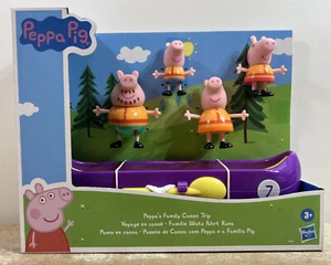 Peppa Pig Peppa’s FAMILY CANOE TRIP with 4 Figures & Canoe Toy New - Picture 1 of 3