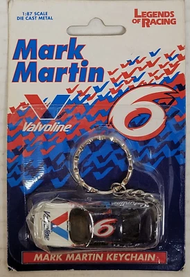 NASCAR - Mark Martin 1:87 Scale Keychain, New - Image 1 of 2
