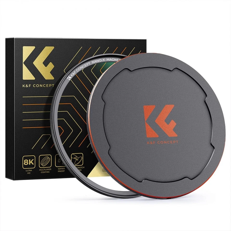 K&F Concept  NANO-X Magnetic MCUV Filter+Lens Filters Cap .49mm/55mm/67mm/82mm - Image 1 of 4