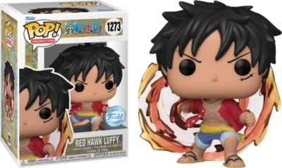 One Piece - Luffy Red Hawk ¡Pop exclusivo! Figura VINILO + PROTECTOR POP Foto 1 de 3