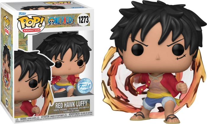 One Piece - Luffy Red Hawk Exclusive Pop! ВИНИЛОВАЯ фигурка + POP PROTECTOR - Изображение 1 из 3
