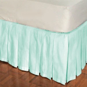 800tc Egyptian Cotton 1pc Multi Pleated Bed Skirt 15" drop all size &color - Picture 1 of 27
