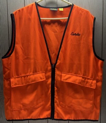 Cabela's Men's M Reg Blaze Orange Duck Hunting Vest Fowl Shooting Safety - Image 1 of 4