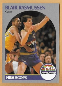 BLAIR RASMUSSEN DENVER NUGGETS #99 NBA HOOPS 1990-91 - Imagen 1 de 2