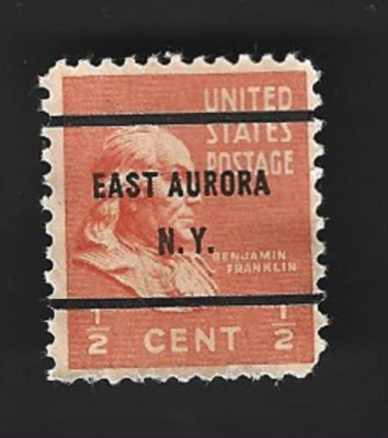 Scott# 803 1/2c Franklin precancel - EAST AURORA N.Y. - (C-1) - Image 1 of 2
