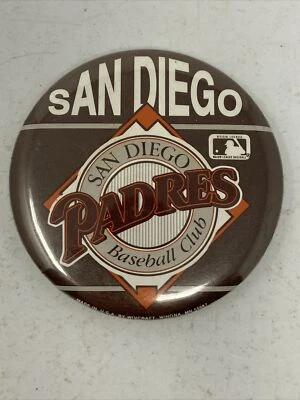 Vintage San Diego Padres Pinback Button MLB Baseball California Wincraft - Image 1 of 3