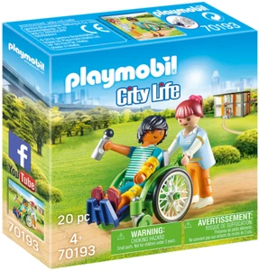 Playmobil ® 70193 Patient en fauteuil roulant - City life - Neuf - new  - Imagen 1 de 4