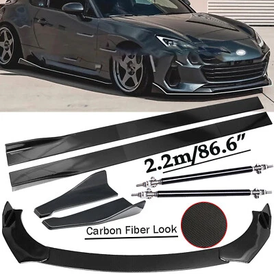 Front Lip Chin Bumper Body Kits 86.6" Side Skirt For Subaru BRZ 2013-2022 Foto 1 de 4
