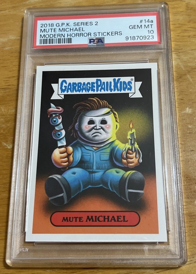 2018 GPK Series 2 Mute Michael Modern Horror Stickers #14a PSA 10 Gem MT ￼ - Image 1 of 1