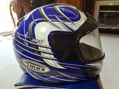 GMAX GM-38S CASCO DE NIEVE CARA COMPLETA CON ESCUDO TC-2 AZUL/NEGRO/BLANCO TALLA JUVENIL. XL Foto 1 de 4