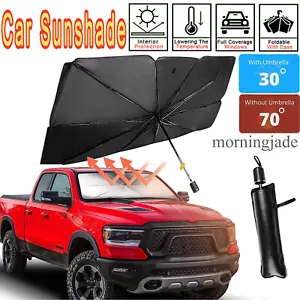 USA Car Windshield Sun Shade Foldable Umbrella Front Window Cover Visor Umbrella - Bild 1 von 22