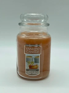 Yankee Candle PUMPKIN MAPLE CREME CARAMEL Large Jar 22 oz Candle - Picture 1 of 2