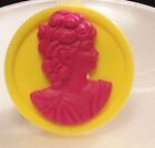 1.75 Plastic Cameo Red On Yellow 07-01-2022