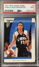 1997 Pinnacle Inside WNBA #36 Teresa Weatherspoon Rookie RC HOF PSA 9 MINT
